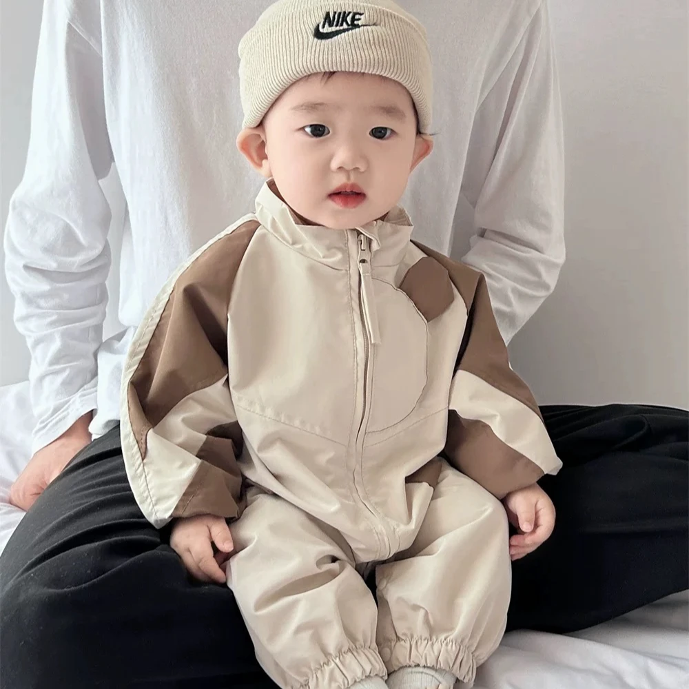 春秋季新款一只熊耳冲锋衣婴幼儿宝宝长袖秋天衣服儿童服装童装