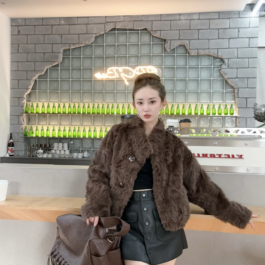 【旭旭&品籁服饰轻奢】2024秋冬新款外套女名媛风显瘦上衣 XJ66WT08