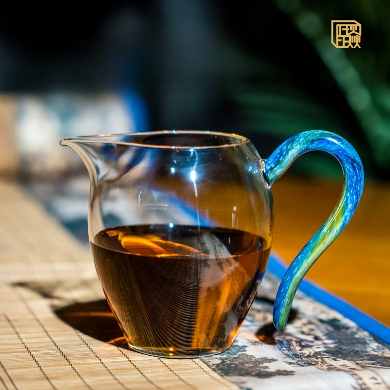 晶焱-星云-清颜公道杯 高硼硅玻璃加厚耐热高档分茶器茶海大容量