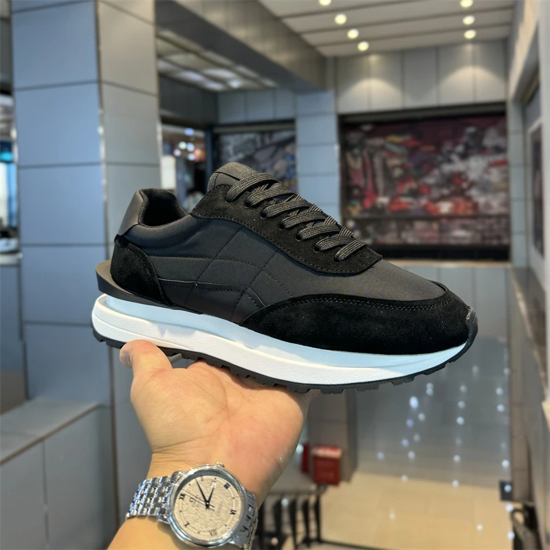 DL【皮鞋码】秋季新款皮面休闲系带高档洋气轻便百搭网红男款潮鞋