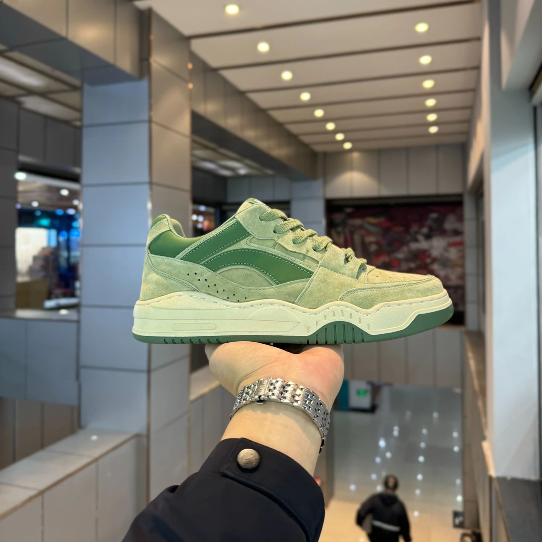 男鞋秋季新款皮面拼接厚底百搭款男士时尚休闲潮鞋【皮鞋码】TT7761