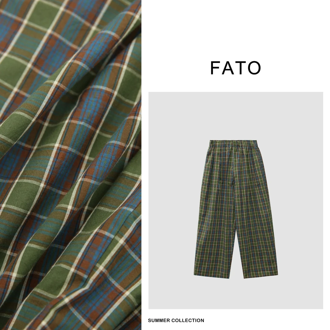 fattonny郑买买【主推复古英伦格子裤】新款休闲格纹长裤 KW40706Q1