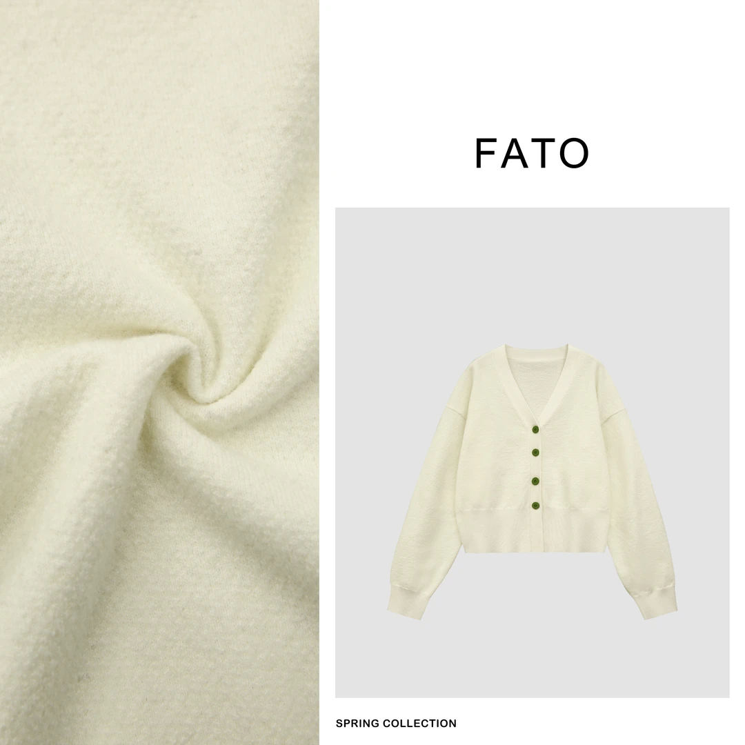 【郑买买】撞色开衫 早春撞色设计感洋气高贵显瘦针织开衫CC40113M1