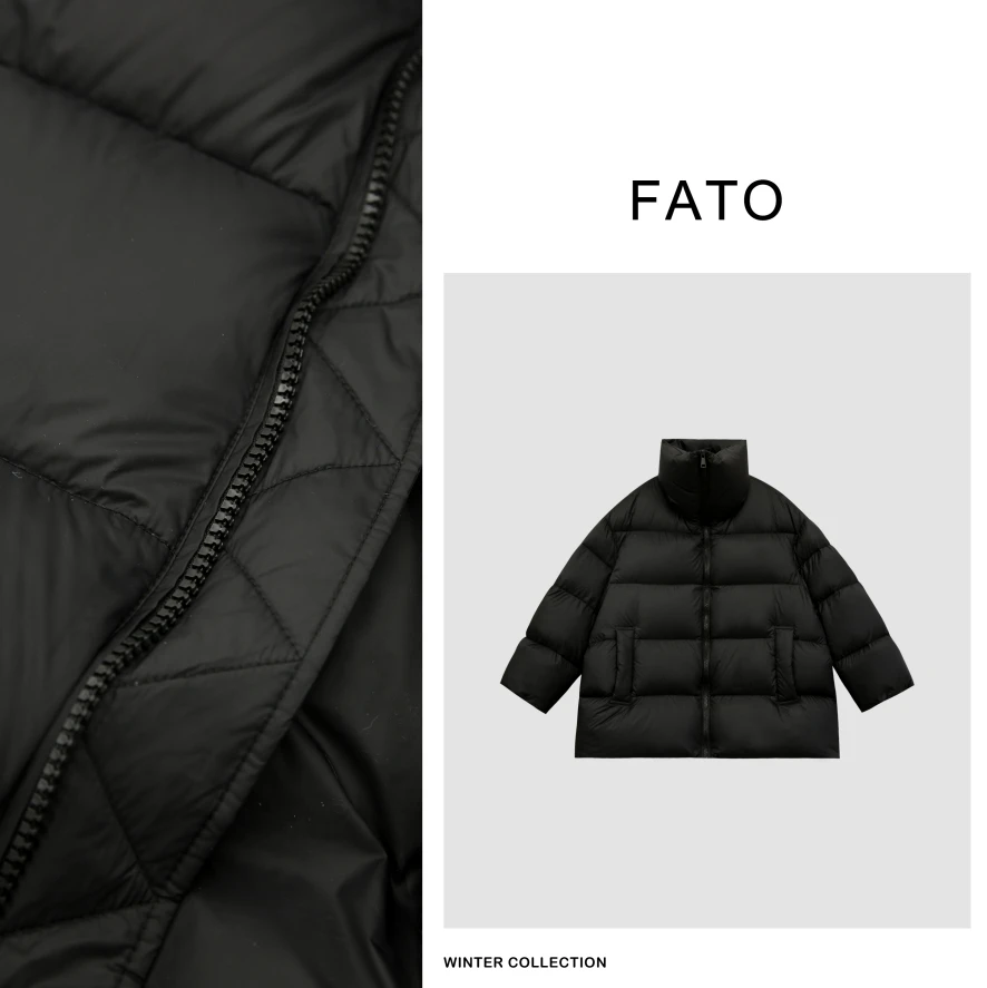 【郑买买】行走的被子 黑标系列大翻领龟背休闲保暖羽绒服HH31206Y1