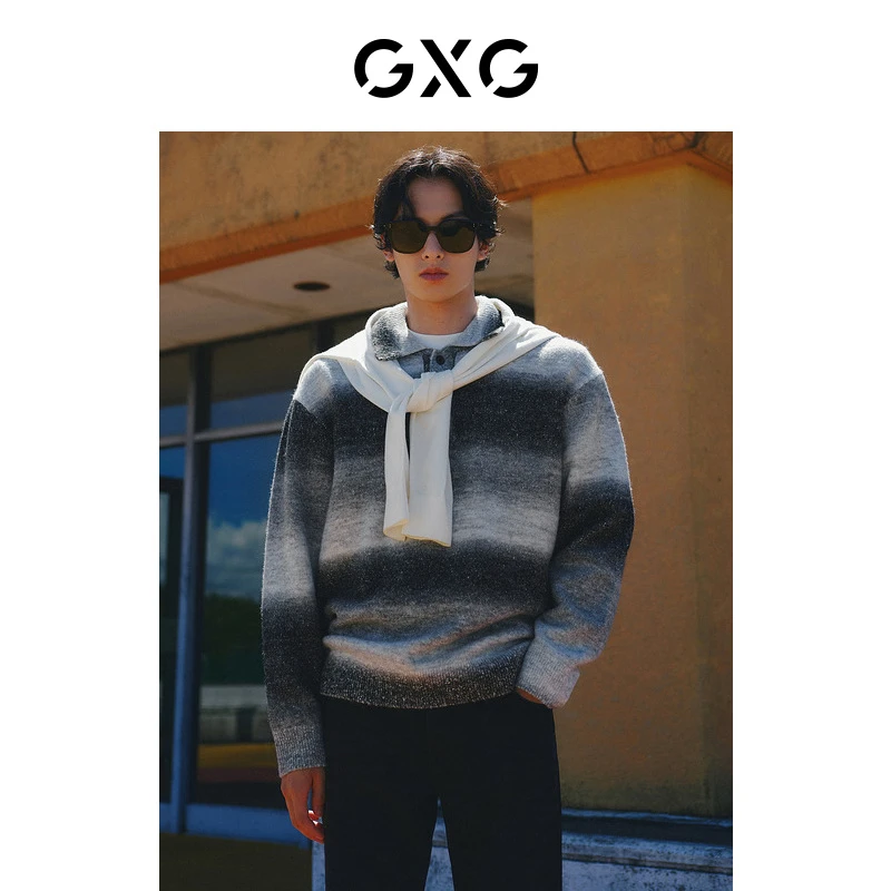 GXG男装 含羊毛毛衣针织衫男士 2023年冬季新品#GED12033104