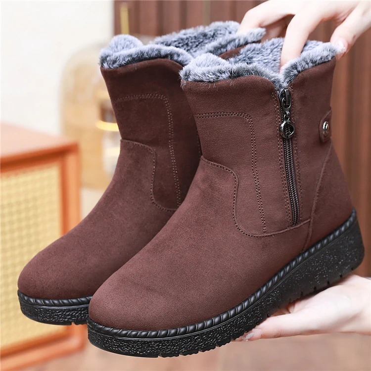 老北京布鞋女棉鞋冬季加绒保暖软底防滑轻便加厚老人妈妈高帮棉靴