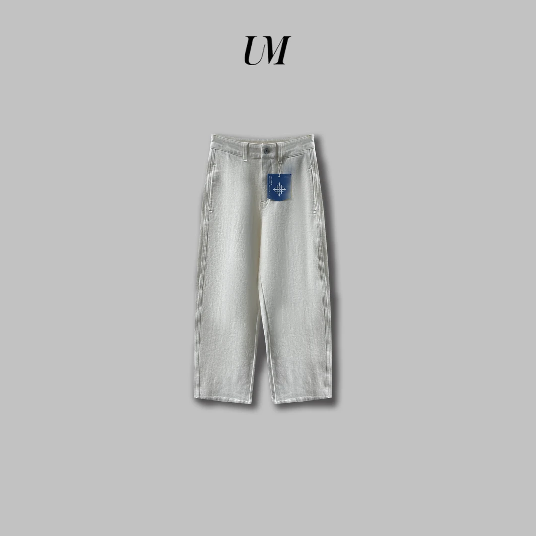 【U.M】白桦直筒弹力牛仔裤
