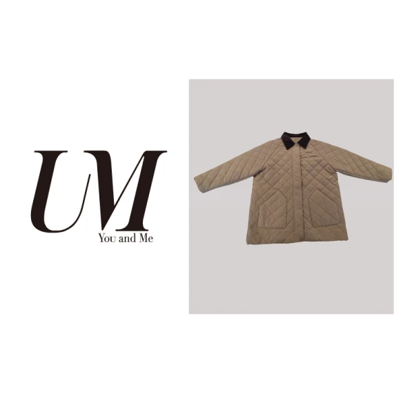 【U.M】小禾猎装宽松休闲老钱风菱格棉服