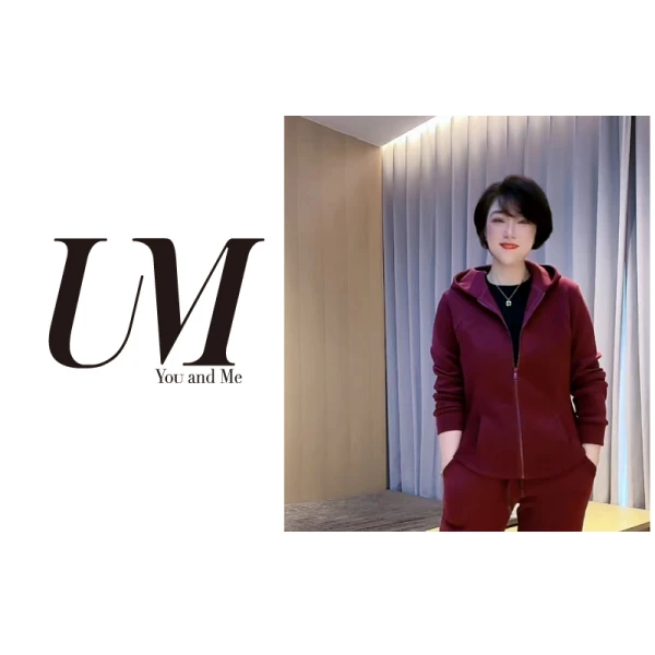 【U.M】小纤腰帽衫休闲长袖显瘦外套