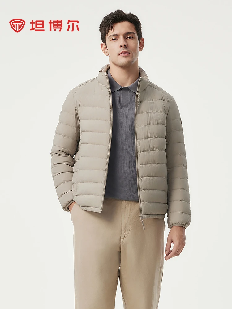 坦博尔男士立领轻羽绒