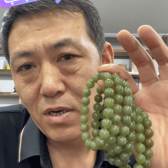 【新疆和田玉老郑】和田玉手串，约10mm（多样性发）