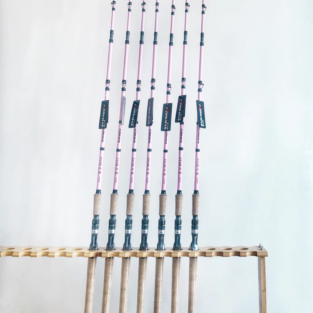 全新正品科马斯定制粉色带logo闪三代打黑雷强竿超硬黑鱼竿