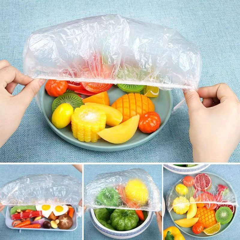 【买100送100只】保鲜膜罩套保鲜冰箱松紧口饭菜食品级保鲜膜套