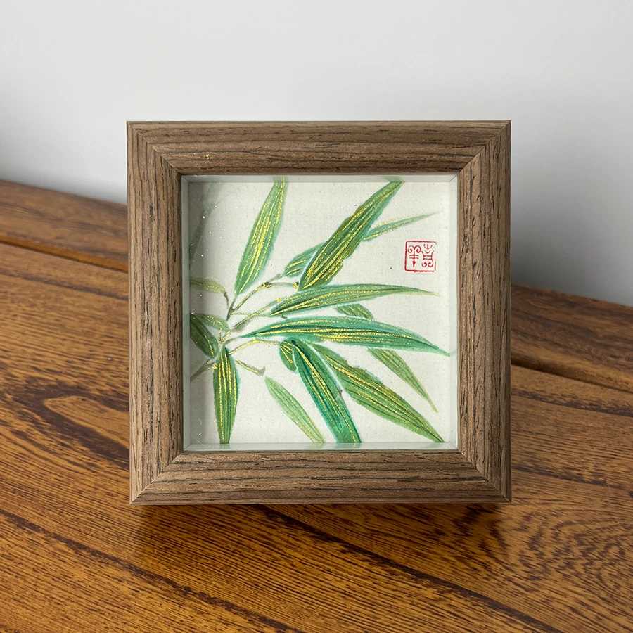 【四君子 竹】纯手绘国风新中式客厅家居装饰画手绘艺术摆台