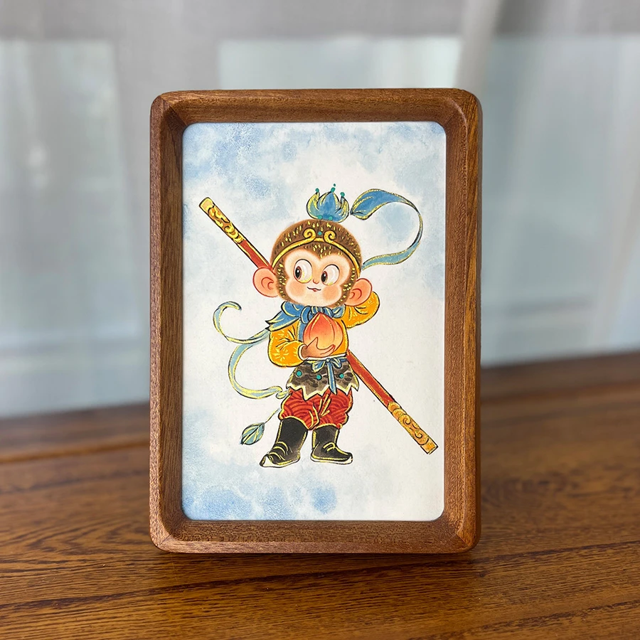 【齐天小圣】6纯手绘国风新中式客厅家居装饰画手绘艺术摆台