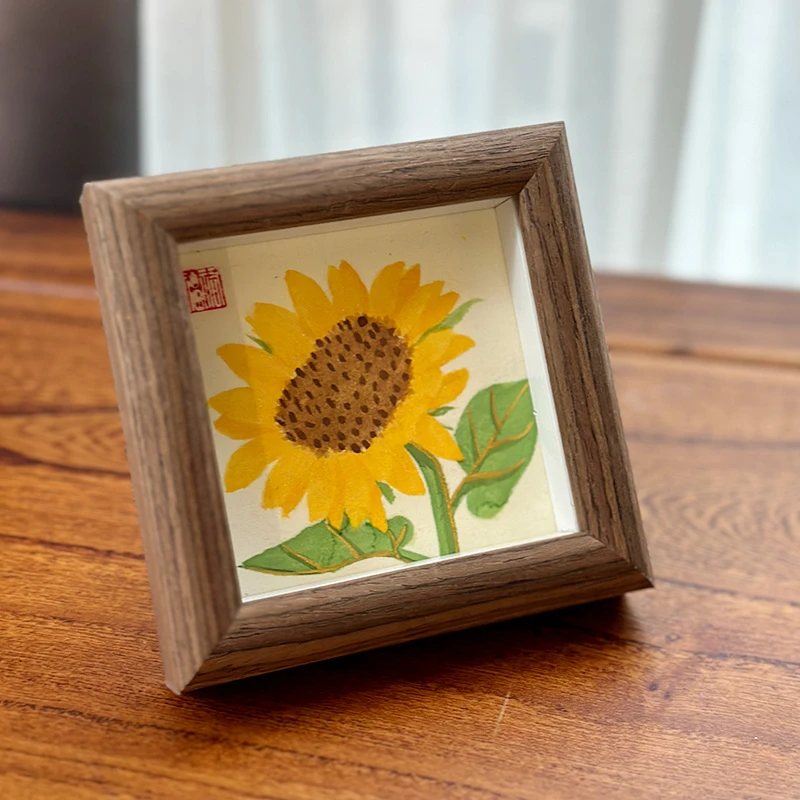 【欣欣向荣】11纯手绘国风摆件新中式客厅家居装饰画手绘艺术摆台