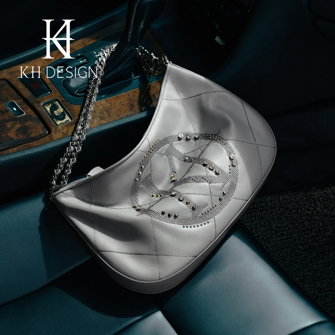 KH Design/明治女士轻奢单肩链条腋下包高级感洋气通勤包K2466