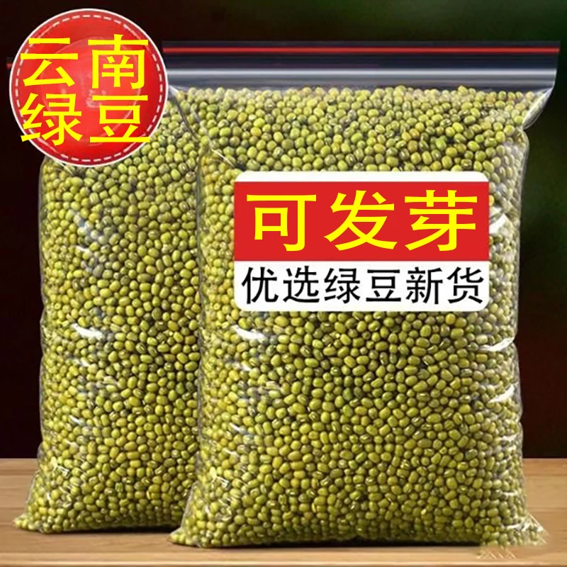 云南绿豆优选农家新绿豆绿豆粥绿豆汤绿豆发芽新鲜饱满夏天夏日
