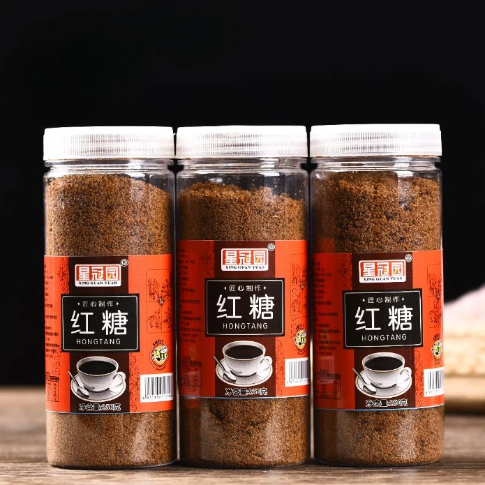 云南甘蔗古法红糖粉原汁红糖细腻酥软清甜冲泡调味料理红糖水罐装