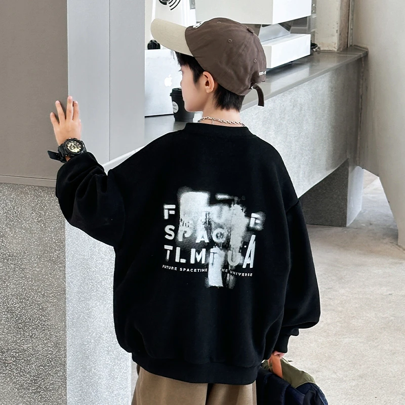 【2024秋款上新】男童卫衣儿童韩版洋气百搭秋装上衣中大童春秋季潮