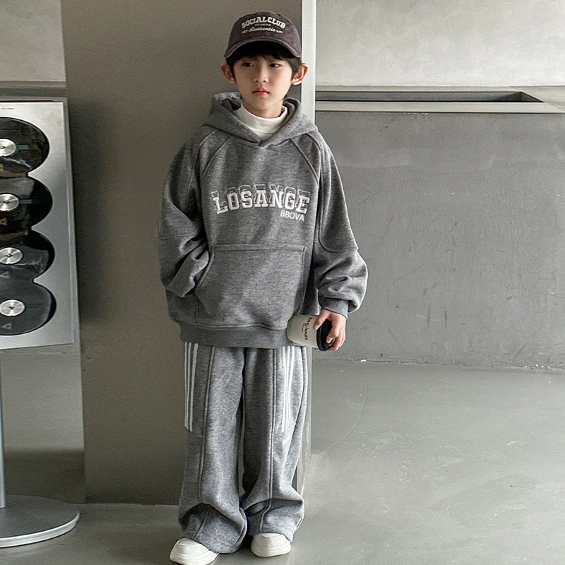 【2025秋款上新】男童套装中大儿童韩版春秋季洋气两件套中大男孩潮