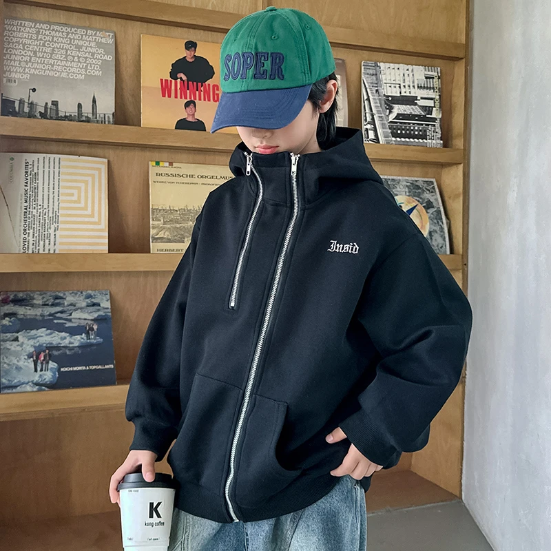 【2024秋款上新】男童外套儿童韩版洋气春秋季秋装上衣中大童百搭潮