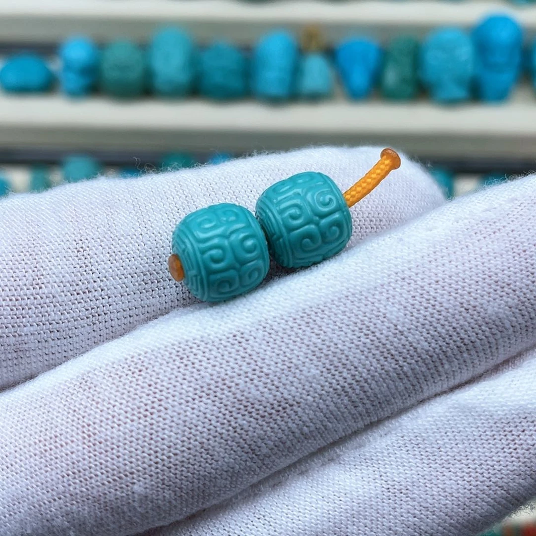绿松石挂件未镶嵌9.5✖️8.7mm