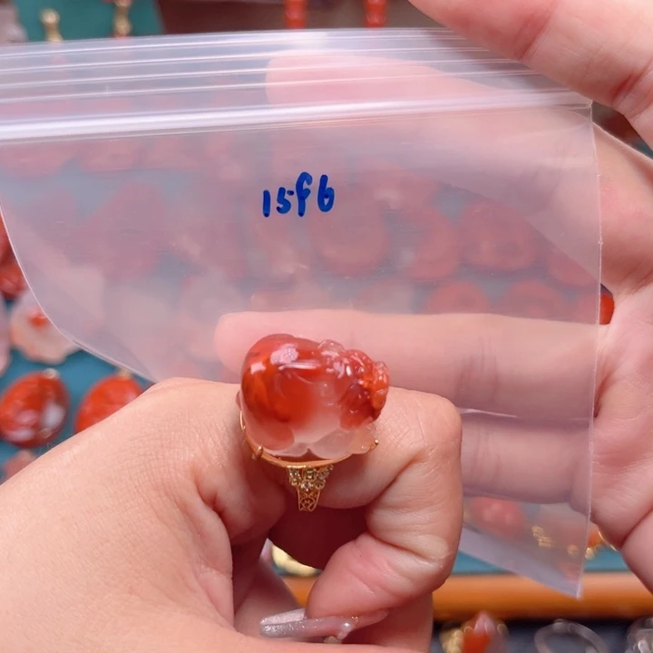 南红玛瑙南红银S925镶嵌