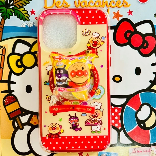 【貌美Xi】面包超人糖果摇摇乐ind果冻二合一磁吸手机壳