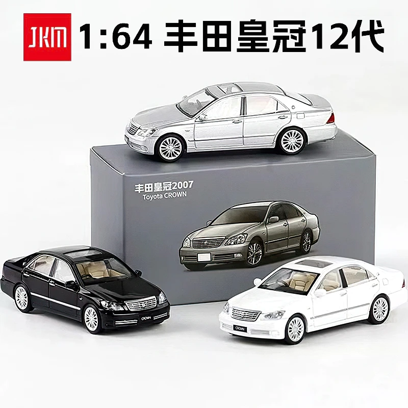 JKM 1:64 丰田皇冠12代轿车右舵仿真小比例静态合金汽车模型收藏