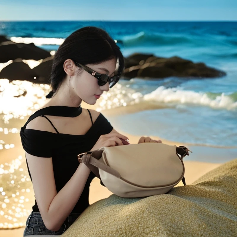 2024年新款软皮月牙包休闲百搭饺子包