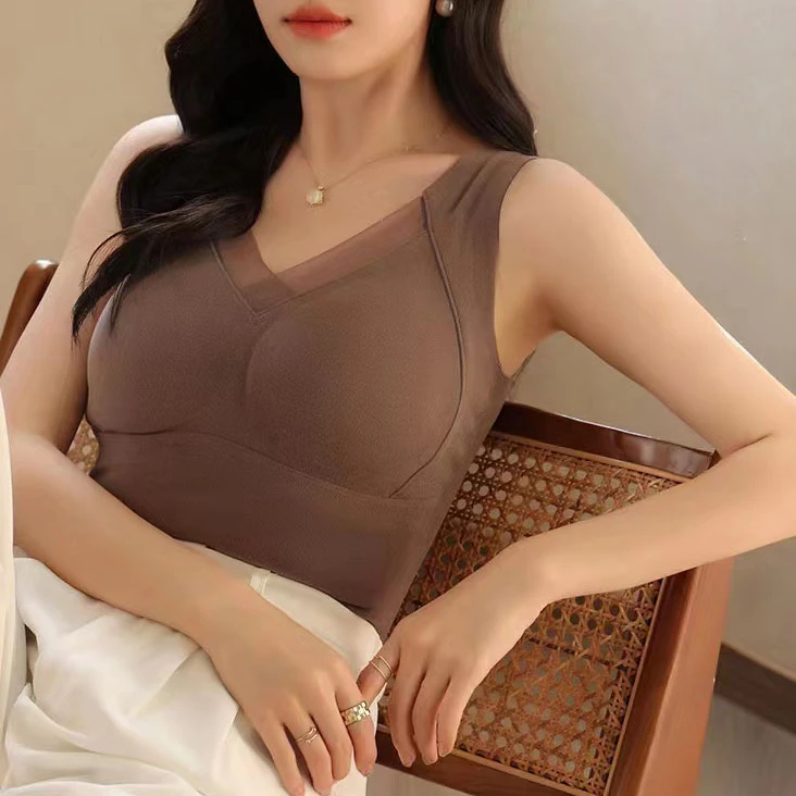 【南妮子】石墨烯一体式保暖背心无钢圈立体背心