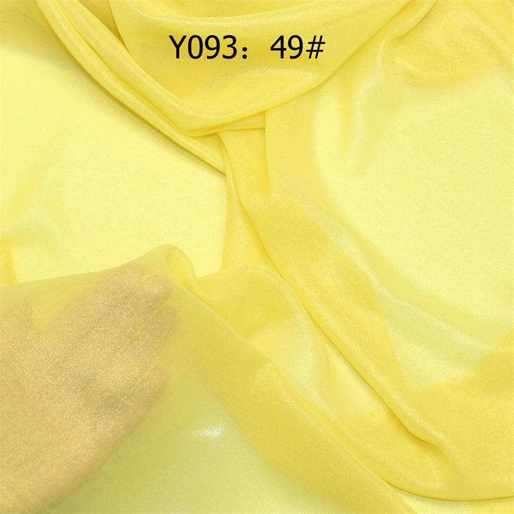 平发复合丝烫金雪纺（Y093）女装裙衫布料 傣族服装面料 一米价