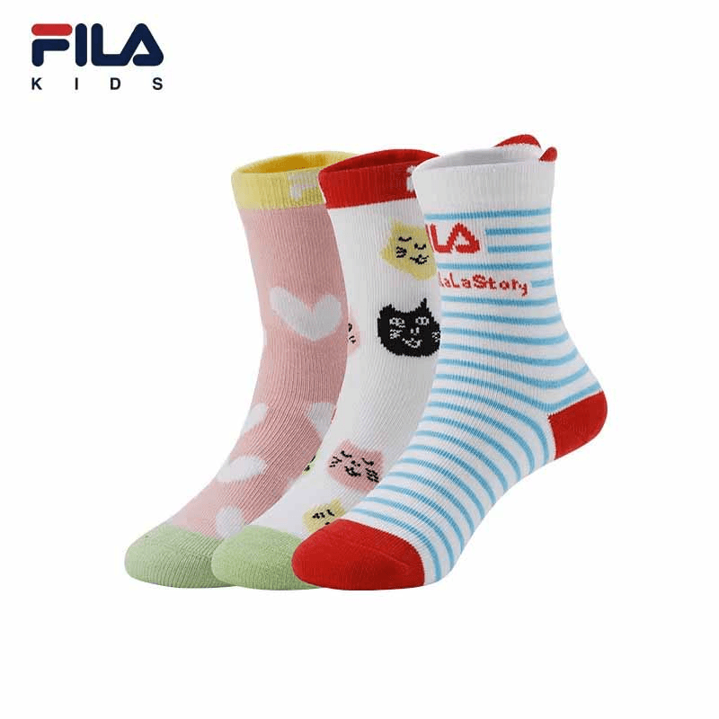 FILA斐乐男女童【会员积分赠品兑换福利】中腰袜子套盒K17G214384