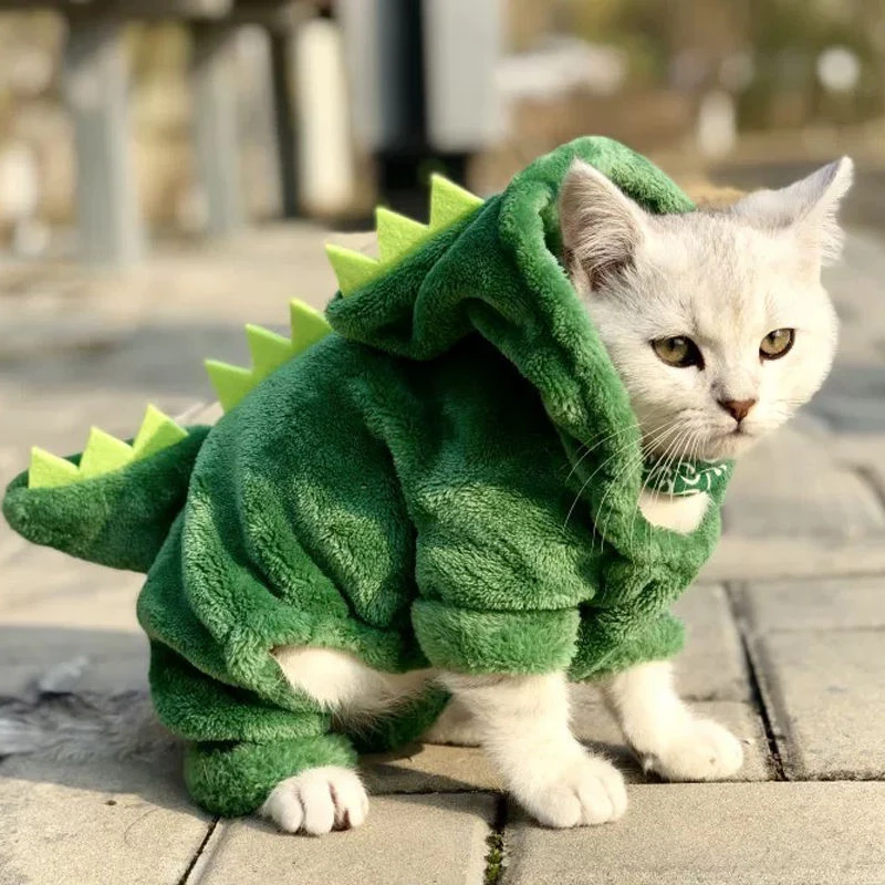 猫咪衣服秋冬款法兰绒保暖英短蓝猫幼猫四脚衣服宠物狗狗冬季用品