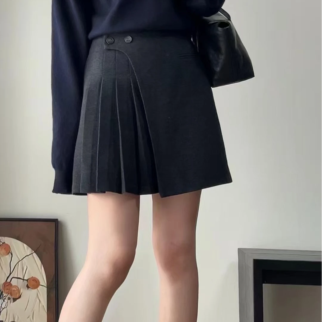 乔家女士毛呢短裙