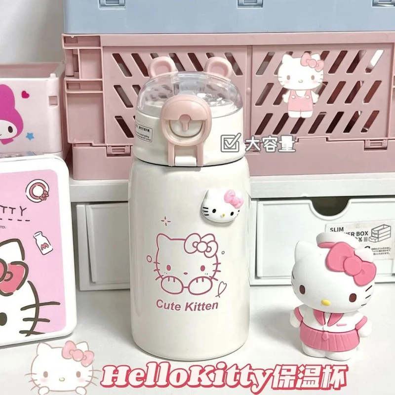 三丽鸥可爱凯蒂猫帕恰狗女生学生水杯大容量新款不锈钢杯子保温杯