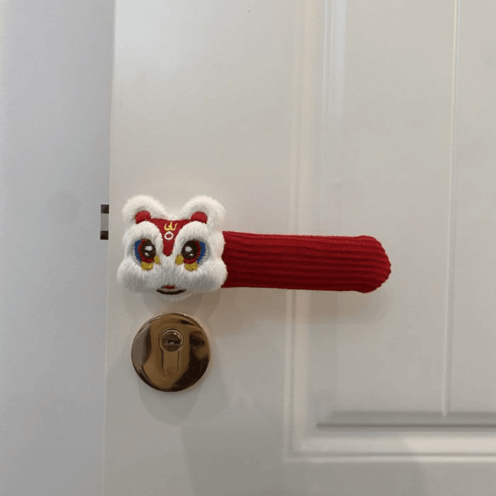 卡通门后防撞防静电门把手套儿童房间通用保护套可爱新家新年装饰