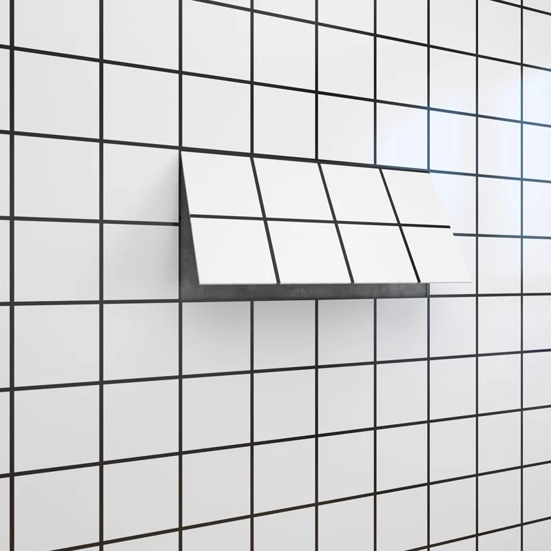 自粘3d立体黑白格子仿瓷砖墙贴厨房卫生间防水奶茶店电视背景墙贴