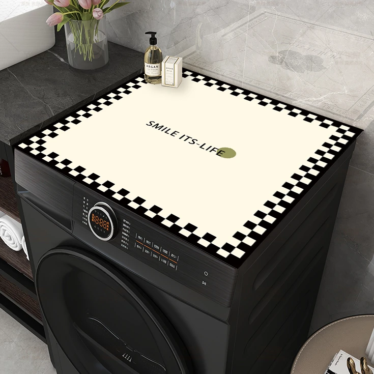 免洗洗衣机防尘罩方桌桌垫简约防油保护垫冰箱盖布防水垫布防尘垫