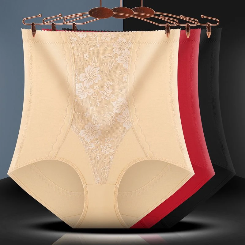 产后束腰提臀裤塑身美体内裤瘦肚子棉质高腰收腹裤大码内裤女士