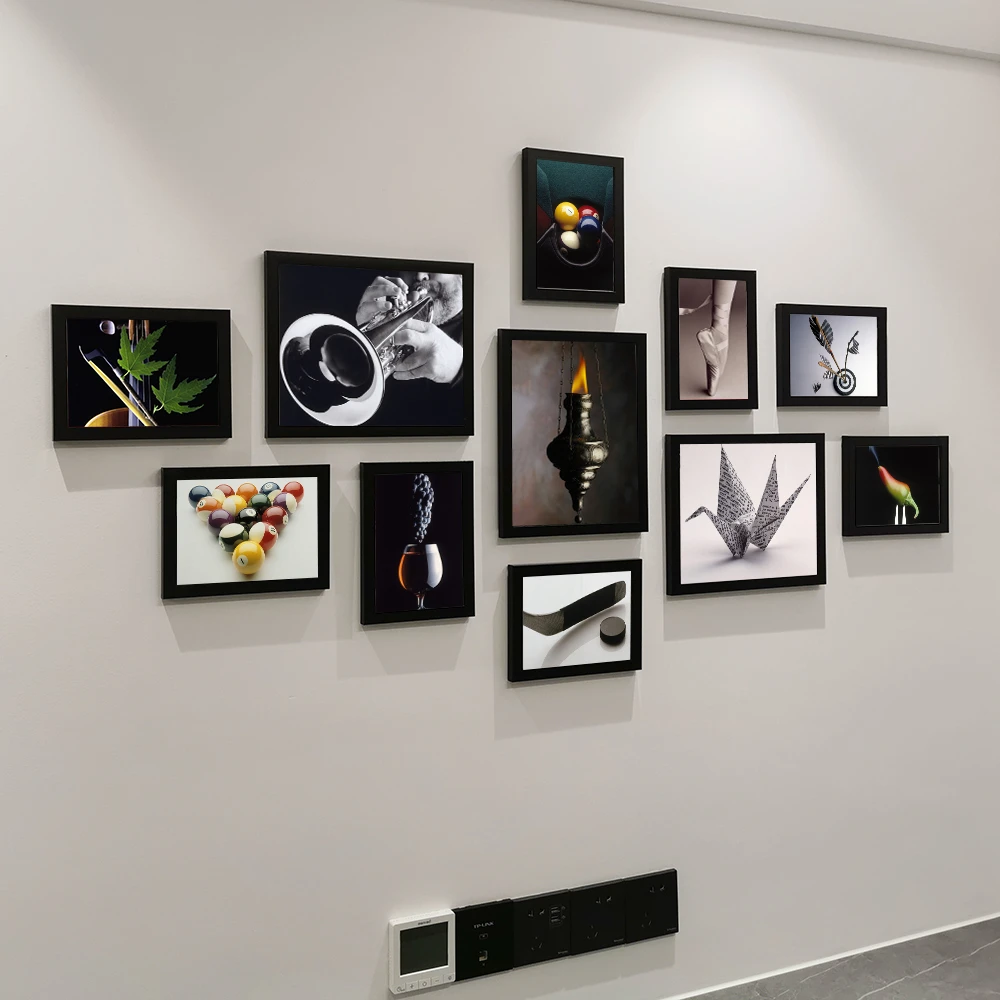 一把手现代客厅背景墙装饰画照片墙免打孔挂墙相框北欧ins风卧室