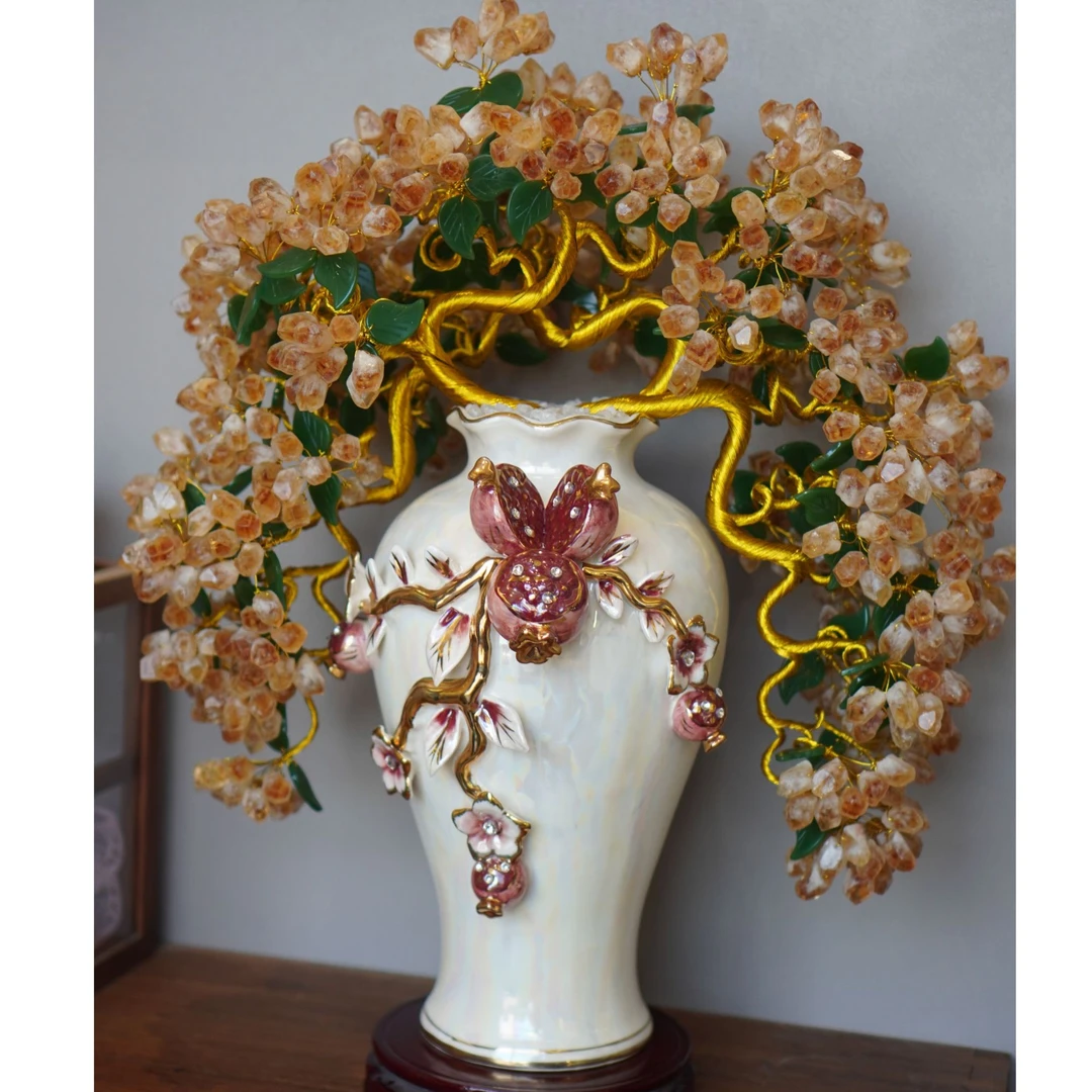 【裕雅】天然原矿家居高奢摆件庭院家居摆件水晶摆件户外艺术品