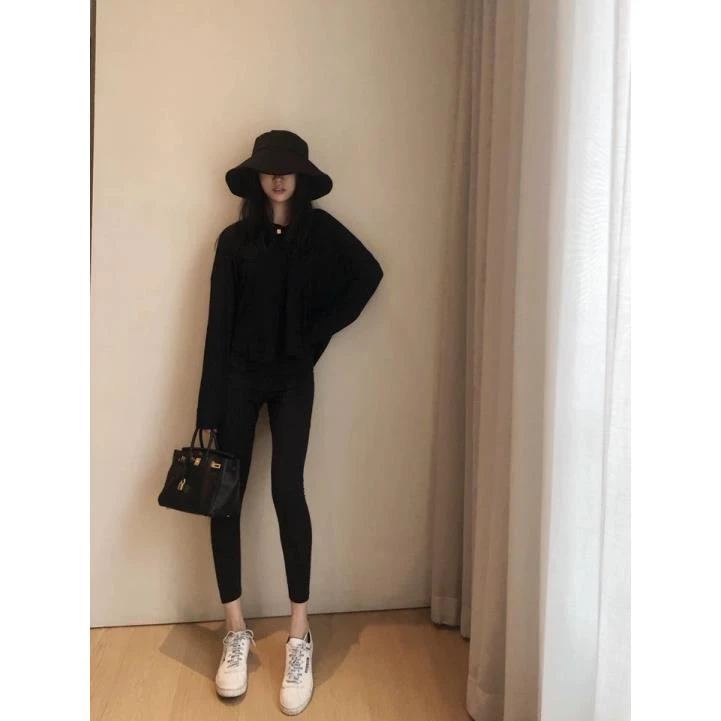 佳佳同款高腰打底裤显瘦打底裤裤子春秋紧身裤哑光塑形裤薄款透气