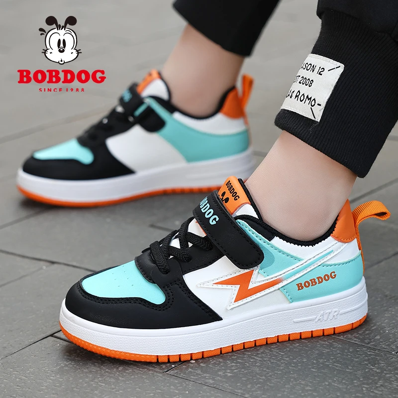 巴布豆儿童鞋男童网面透气休闲板鞋夏季中大童单网镂空男孩6-12岁