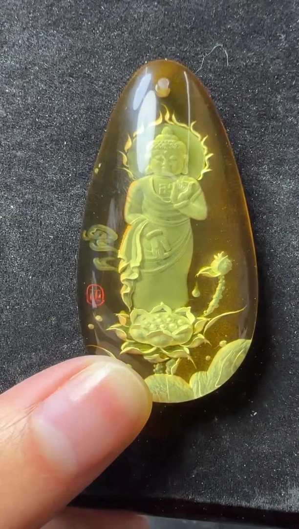 【闪购商品】琥珀颈饰未镶嵌观音