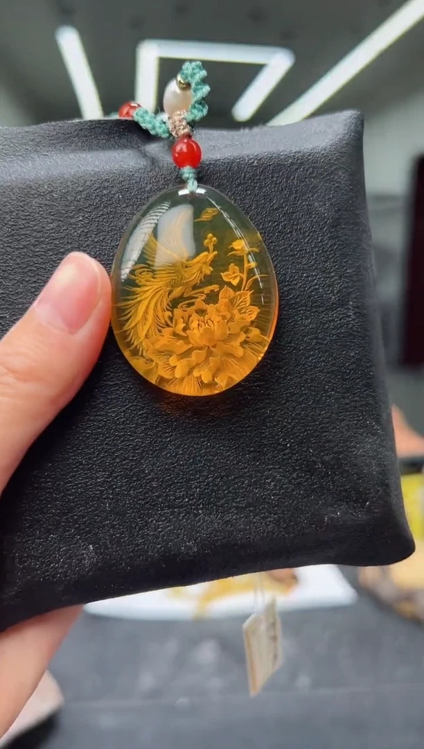 【闪购商品】琥珀颈饰未镶嵌凤凰