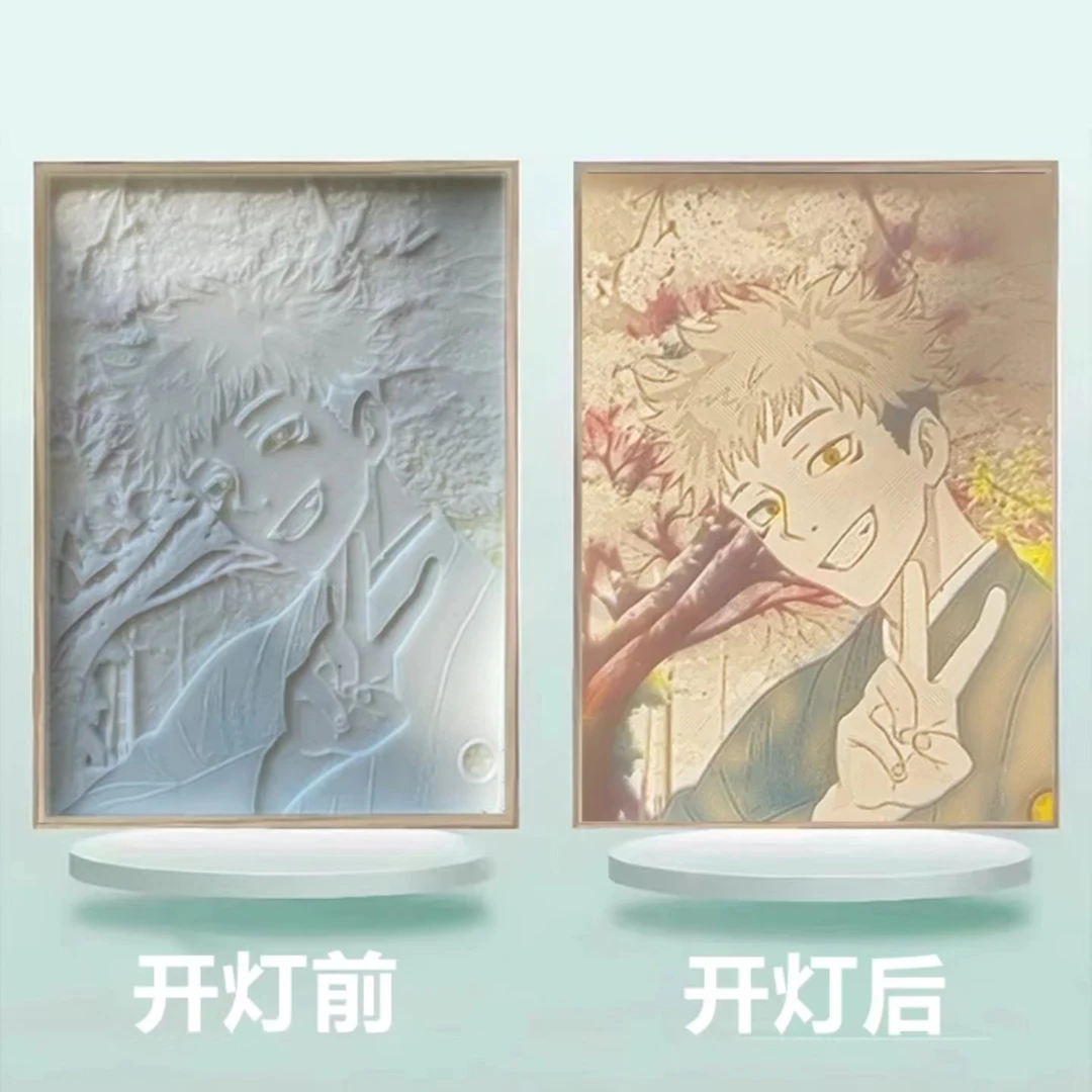 【麦潮专属】山顶社《咒术回战》二创透光浮雕卡动漫盲盒