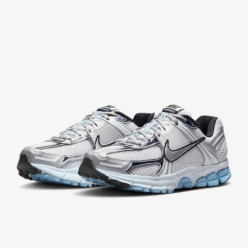 Nike Zoom Vomero 5 女子复古运动鞋银白蓝HF1877-100