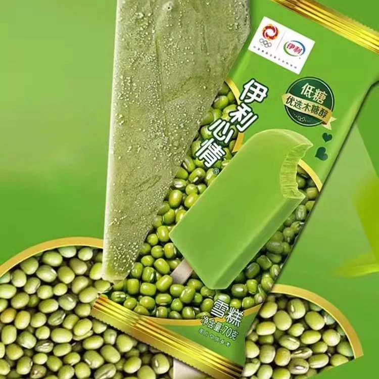A【20支】伊利 伊利心情 绿豆味低糖雪糕 70g